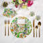 Plumeria Natural Pebble 16" Vinyl Placemat-118589481
