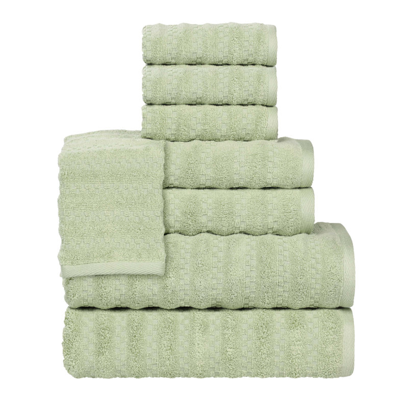 Ensemble de serviettes 8 pièces Zuma, Vert