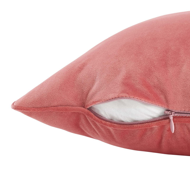 Coussin décoratif en velours rehaussé Performance par Modway, 23,5 po x 23,5 po, Fleur