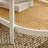 Oval White Iron Frame Paired with Changhong Glass + PVC Woven Rattan Double-layer Coffee Table -537422005