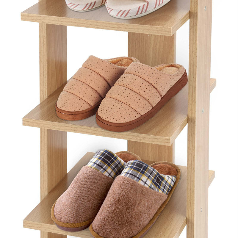 7 Pair Shoe Rack, Walnut