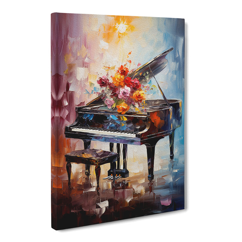 Piano Impressionism - Wrapped Canvas, 50cm H x 35cm W x 3cm D