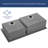 CozyBlock 42.87'' L Double Bowl Stainless Steel Kitchen Sink
