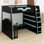 Functional Loft Bed System with Multi-Storage, Customizable RGB Lighting, and Desk with Variable Placement-1882867735