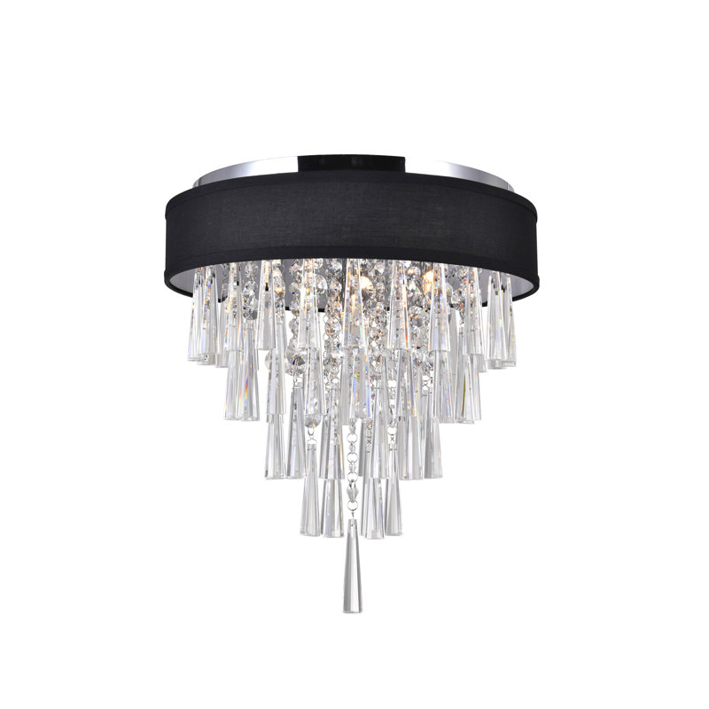 Chenai Plastic Flush Mount, Black