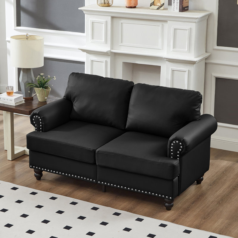 Causeuse de salon 59,5 "Classic, Noir