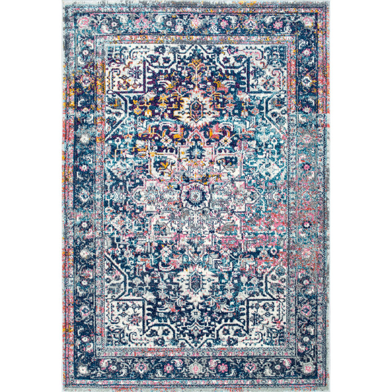 Oriental Area Rug, Rectangle 61 x 91cm