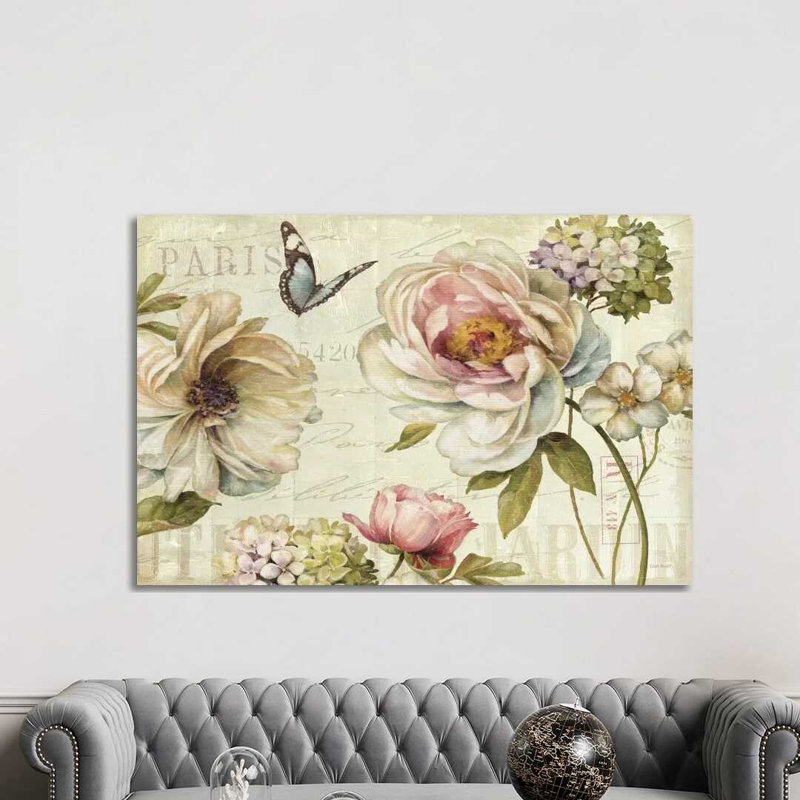 Marche De Fleurs IV by Lisa Audit - Print on Canvas, 101.6 cm H x 66.04 cm W x 3.175 cm D, Wrapped Canvas