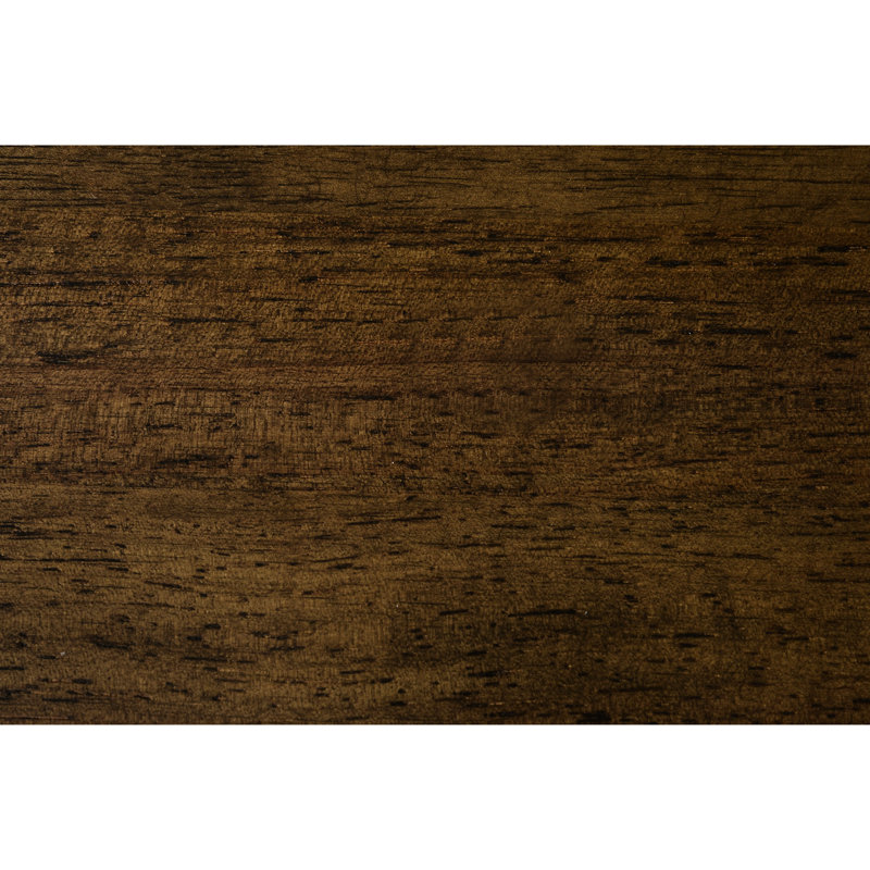 Grand lit rustique en bois massif brun rustique avec lit encastré et rails, bois, Vibe