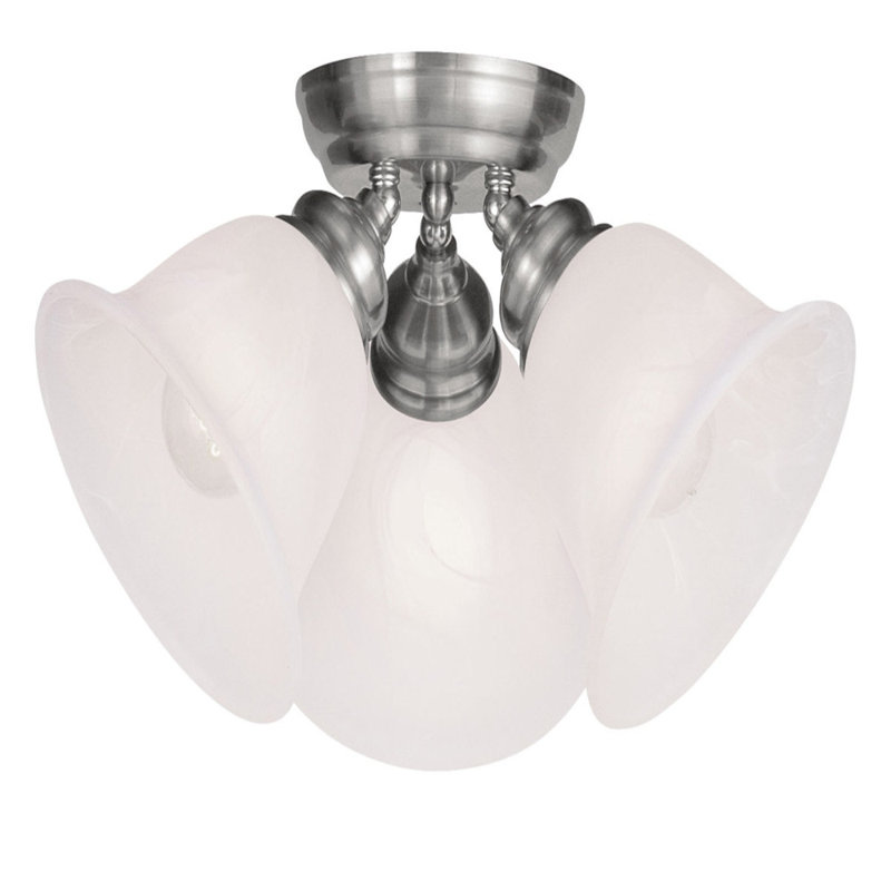 Plafonnier encastré Chelwood, Nickel brossé