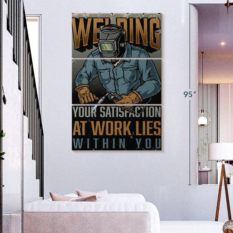 Lelend Welder Motivation, 74" H x 48" W
