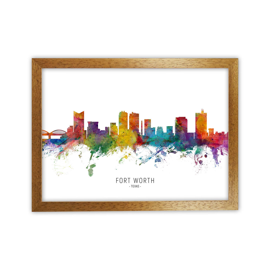 Fort Worth Texas Skyline by Michael Tompsett - Print