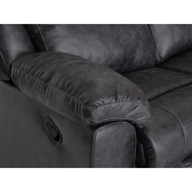 Breda Reclining Sofa, Gray
