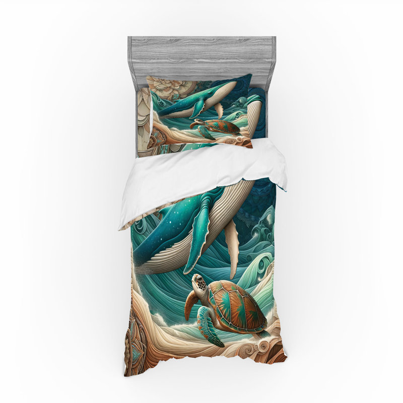 Ensemble de literie Ambesonne Nautical, Housse de couette simple + 6 pièces supplémentai