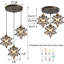 Lustre 3 lumières glam avec étoile de verre-1702191857-1683313774
