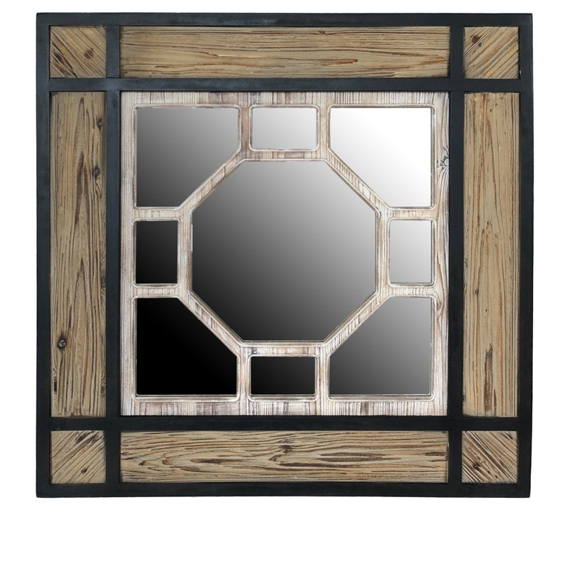 Ruiz Wood Flat Wall Mirror