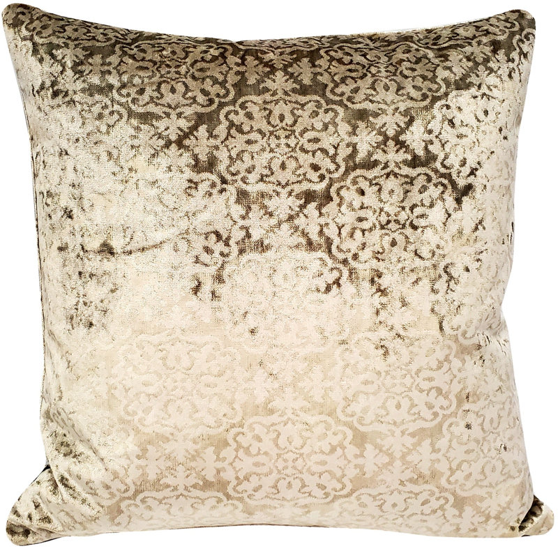 Coussin Artemis, 20 po x 20 po, Housse de coussin seulement - sans coussin, Canyon beige