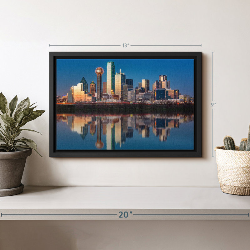 Dallas Skyline Canvas Print, 9" H x 13" W