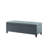 Blue Bench With Tufting - Spacious Interior, Soft Close Interior Storage And Smooth Action-324593558