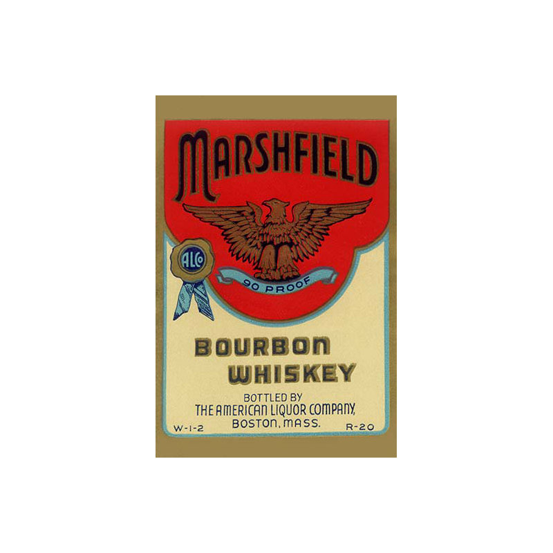 Whisky bourbon marshfield-imprimé de publicités, H 66 po x l 44 po