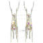  Reindeer Pull Sleigh Warm White 30 X 12 X 54.5 Cm PET