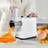 Electric Cheese Grater Salad Maker, 200W Salad Shooter, Electric Vegetable Slicer Shredder Chopper for Fruits with 5 Attachments, Stainless Steel Food Cutter for Vegetables, and Cheeses