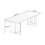 Bureaux rectangulaires en bois massif Burlywood-108511080