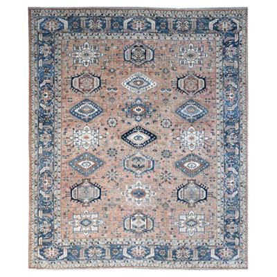 New Turkmen Afghan One-of-a-Kind Rectangle 11'7" X 14'9" Area Rug