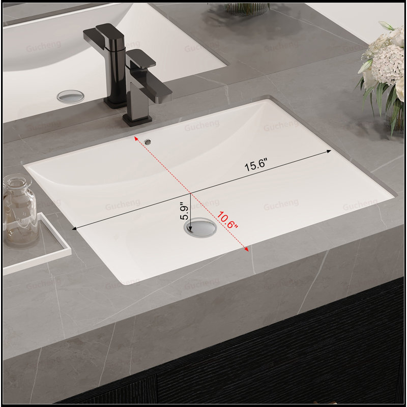 Meuble-lavabo flottant 39,4 po avec plateau en faux marbre 39,4 po