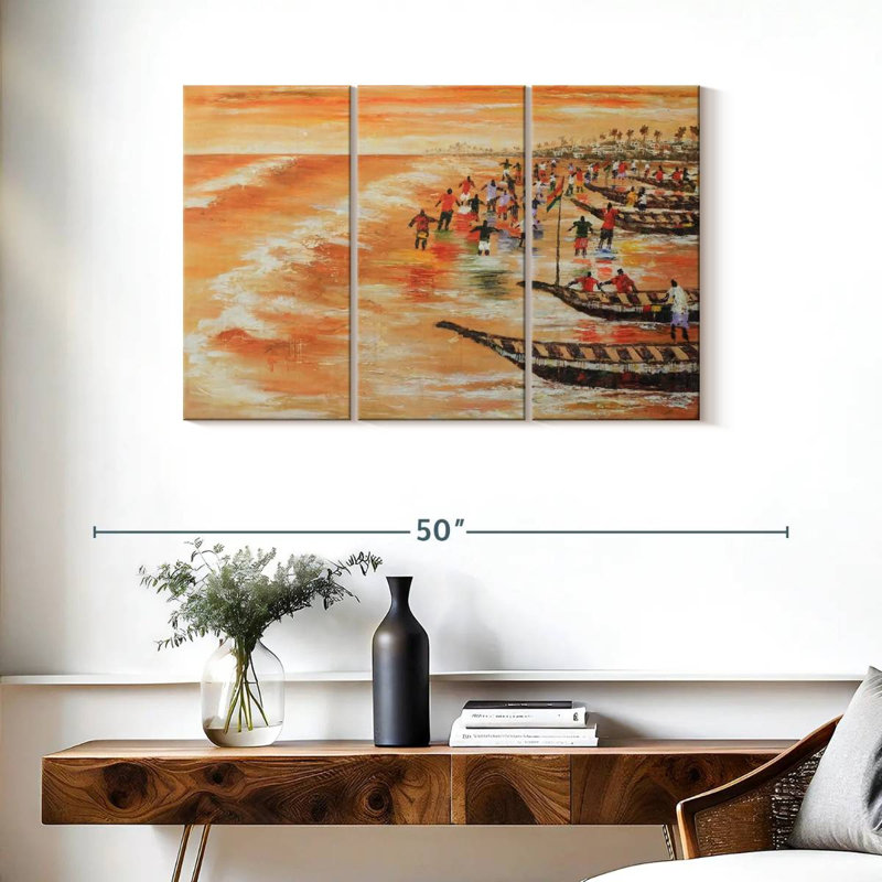 Aletra A Seascape, H 24 po x l 38 po