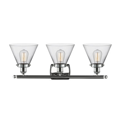Ballston Urban Cone - 3 Light 28" Bath Vanity Light