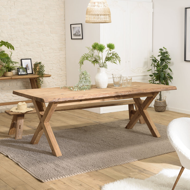 Brayfield Pine Solid Wood Dining Table