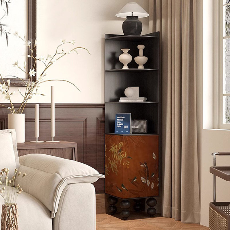 Armoire d'angle en bois manufacturé