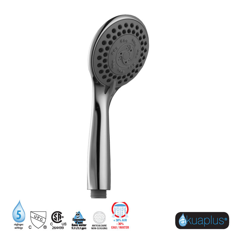 Pomme de douche multifonctionnelle coulissante