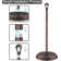 Free Standing Toilet Paper Holder, Rustproof Metal Bathroom Tissue Roll Stand With Heavy Base, Space Saving Design