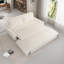 Grand canapé-lit 70,1 po, canapé-lit convertible 3 en 1, causeuse en velours multifonctionnelle, beige 