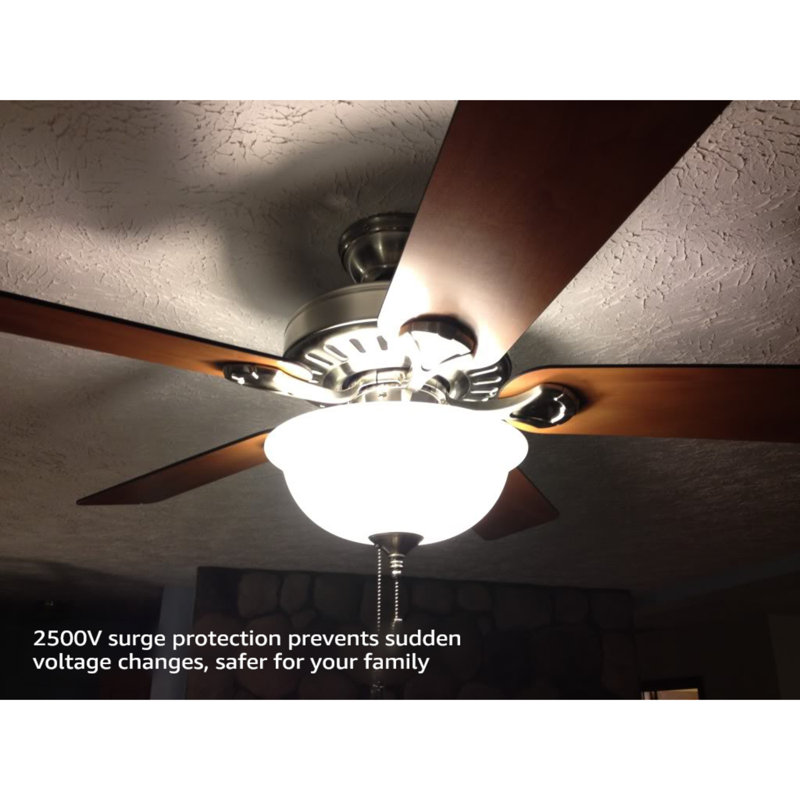 Ampoules DEL A19 9 W (équivalent 60 W), à intensité variable, pour ventilateurs de plafond, lumière du jour 5 000 K, certifiées UL, culot GU24.