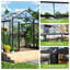 Porte de grange double en polycarbonate 2 évents Grower’s Haven-90597045