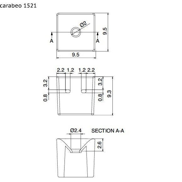 Lavabo de salle de bain mural Cube