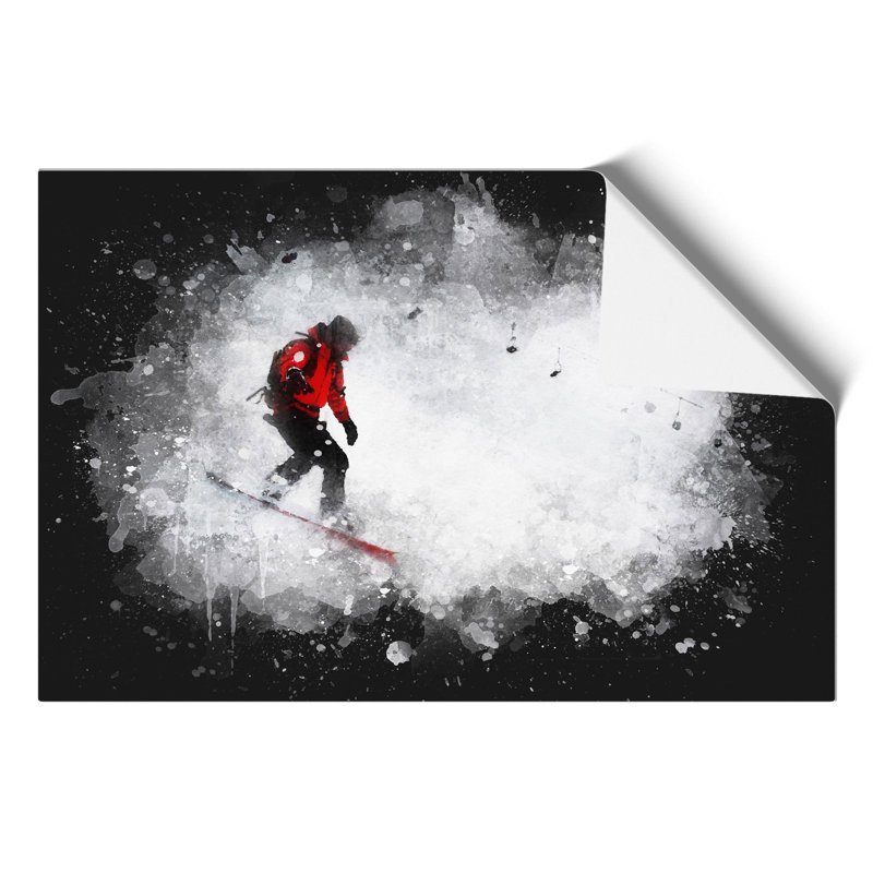 Snowboarding - No Frame Print, 21cm H x 30cm W x 0.1cm D