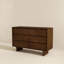Commode à 6 tiroirs en noyer de style Mid-Century moderne H 32,2 po x l 47,2 po x P 17,7 po