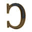Heurtoir de porte lettre monogramme-15229951-15229955