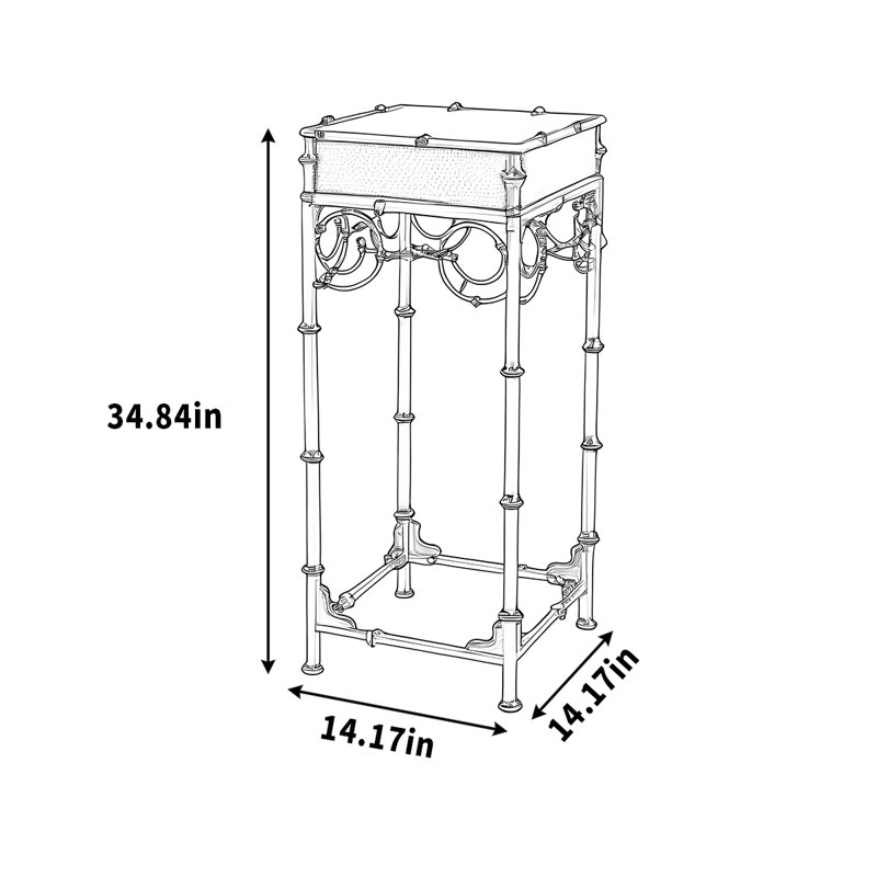 Jardinière en bambou avec jardinière du sol au plafond