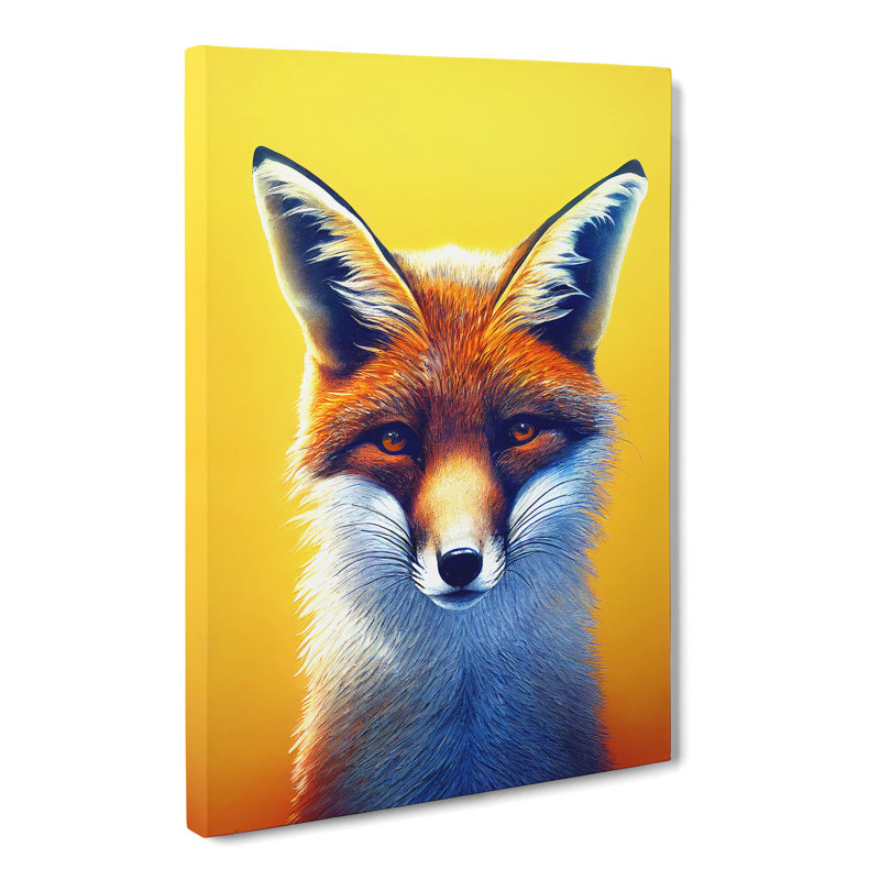 Fox Surrealism - Wrapped Canvas, 60cm H x 40cm W x 3cm D