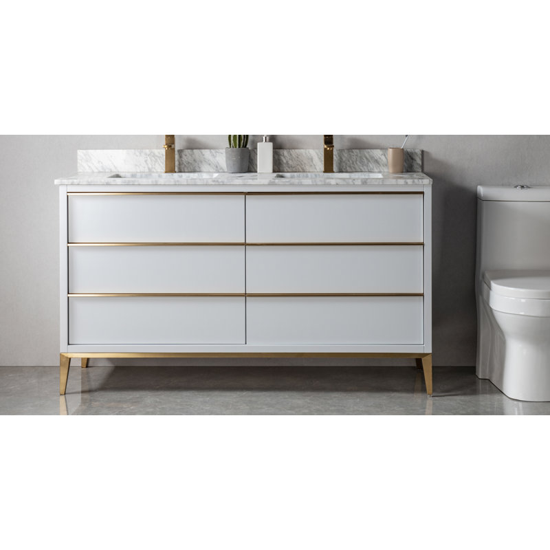 Ensemble de meuble-lavabo double 60 po Bourquin