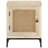 Bedside Cabinet 15.7" x 11.8" x 19.7" Solid Mango Wood and Natural Cane