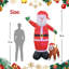 Chien gonflable Père Noël et Labrador