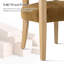 Chaise de salle à manger rembourrée avec pieds en bois massif Eliason l 24,25 po Farmhouse-131449302