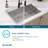 Crosstown 33" L x 22" W Dual Mount Kitchen Sink-33157722