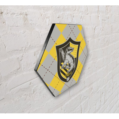 Harry Potter (Hufflepuff Plaid) Knexagon Wood Print